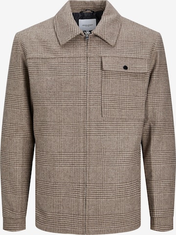 JACK & JONES Between-Season Jacket 'JOHNSON' in Beige: front