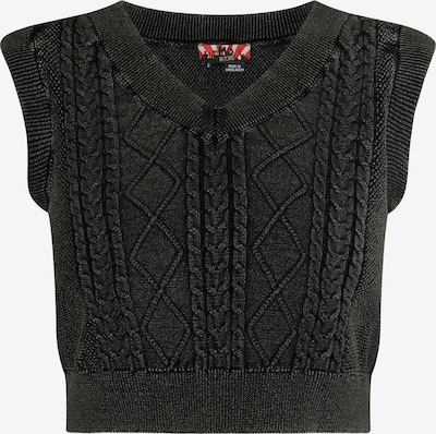 myMo ROCKS Pull-over en noir chiné, Vue avec produit