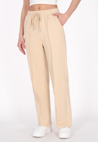 faina Athlsr Loosefit Hose 'Fashion Look' in Beige: Vorderseite