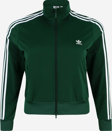 ADIDAS ORIGINALS Zip-Up Hoodie 'Adicolor Classics Firebird' in Green: front