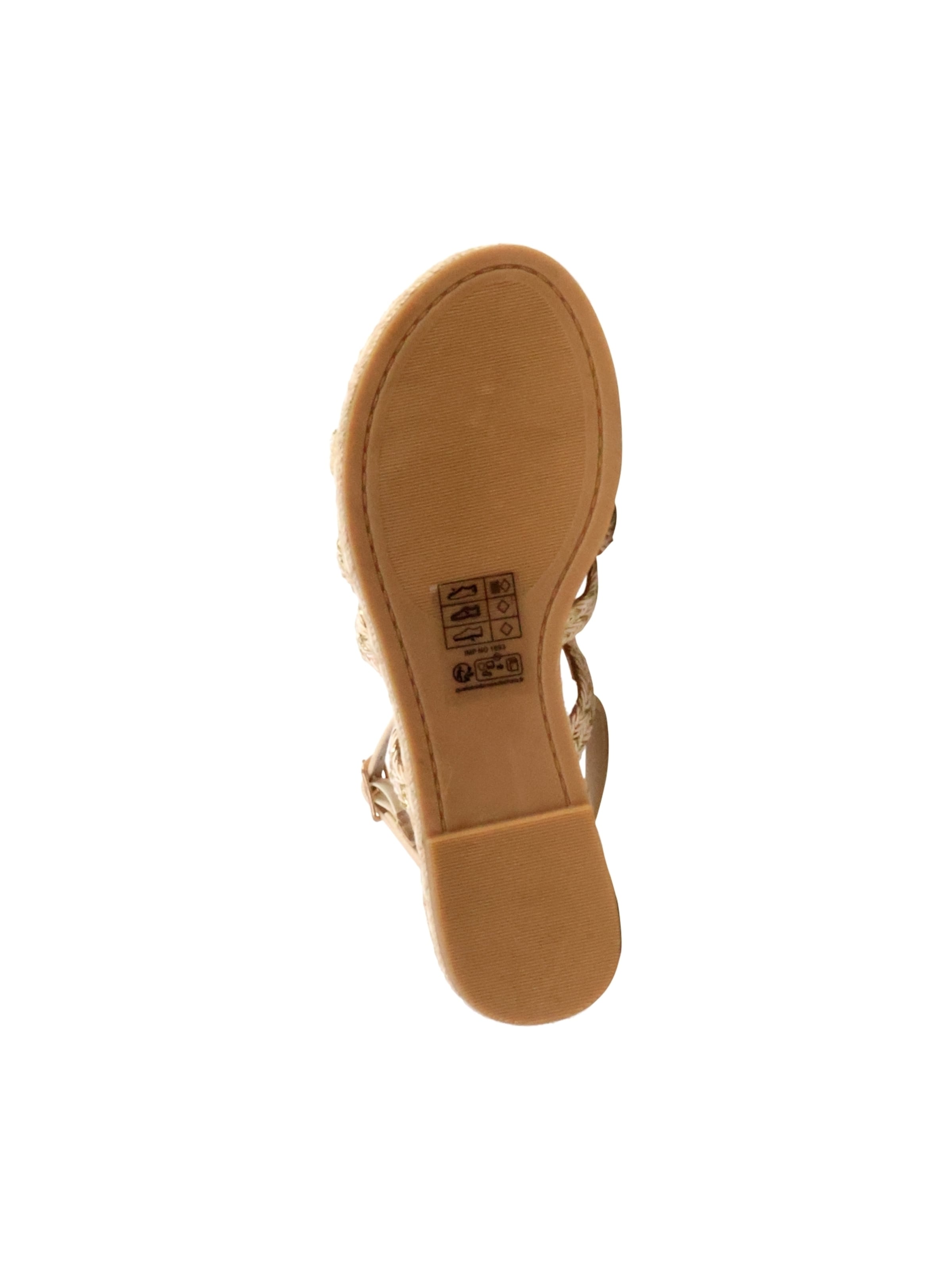 The Divine Factory Sandal 'Sandalen mit Schnalle' in Gold