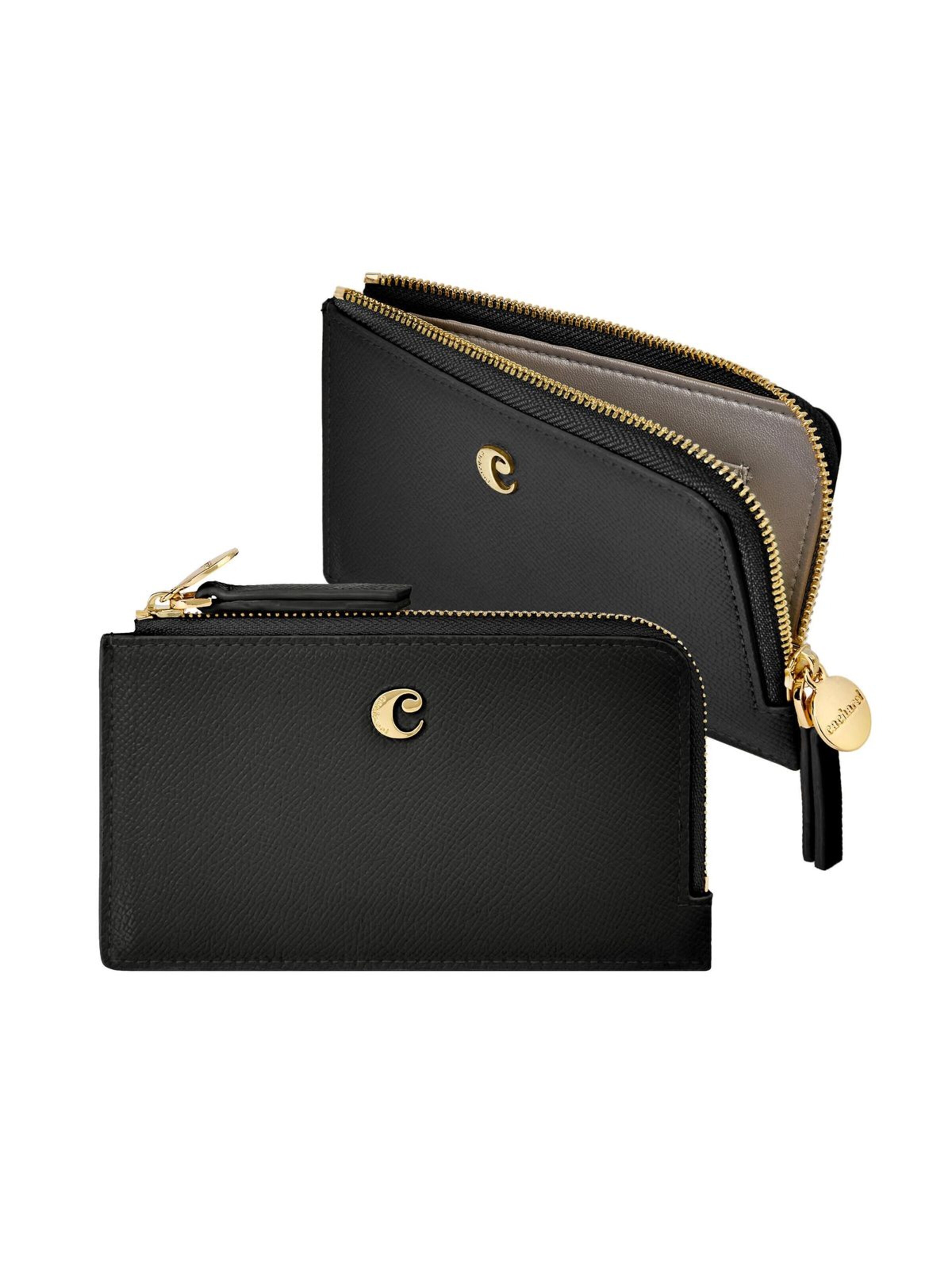 Porte-monnaies 'Card holder Séraphine' Cacharel en noir : devant