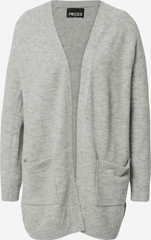 Cardigan 'Perla' PIECES en gris : devant