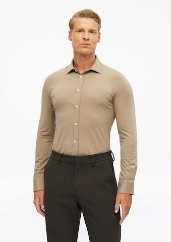 s.Oliver Regular Fit Hemd in Braun: Vorderseite