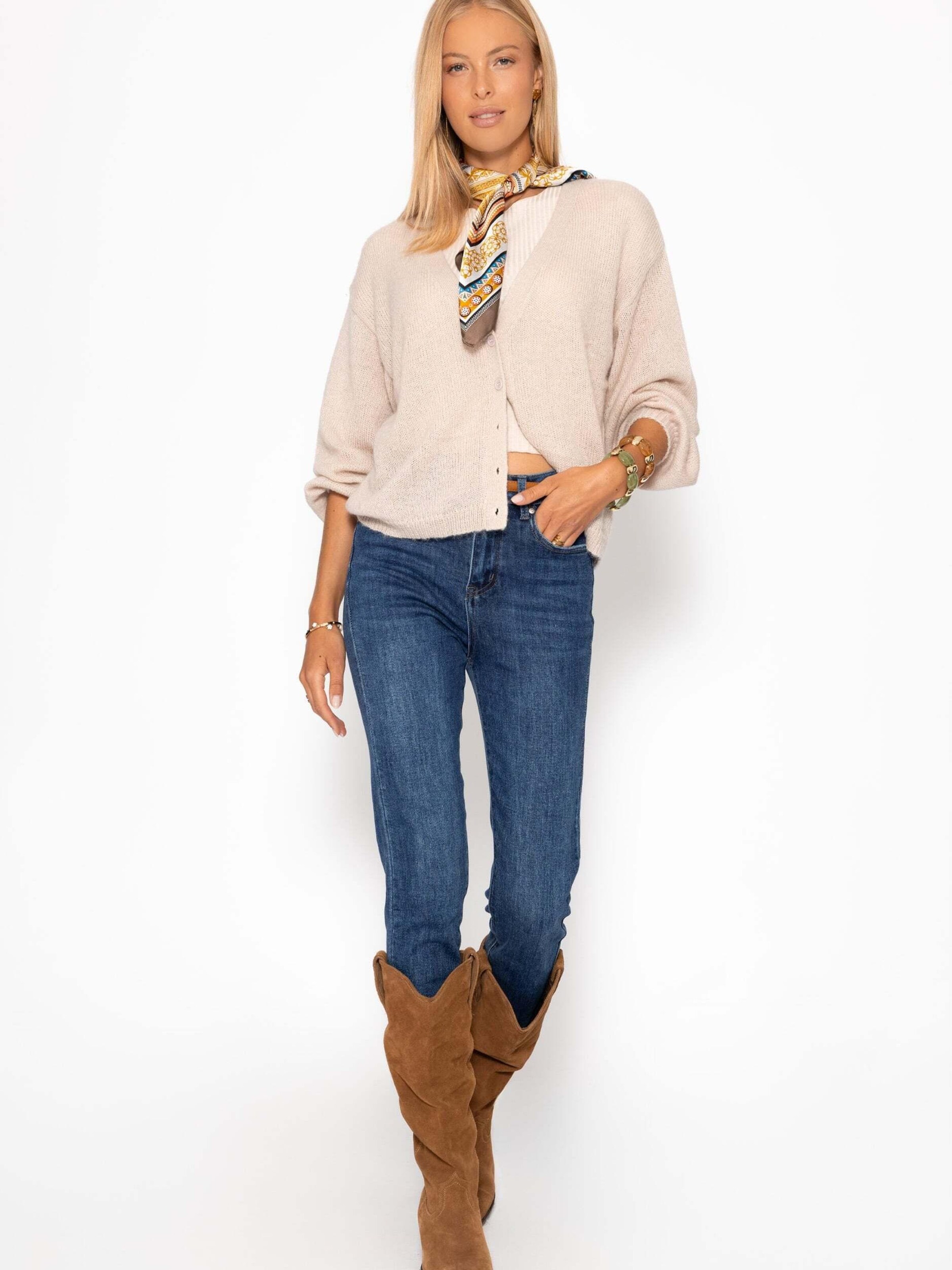 SASSYCLASSY Strickjacke‌‌‌‌‌ in Beige