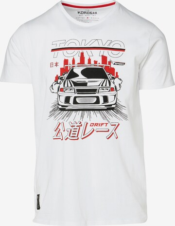 KOROSHI T-shirt i vit: framsida