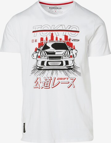 T-Shirt KOROSHI en blanc : devant