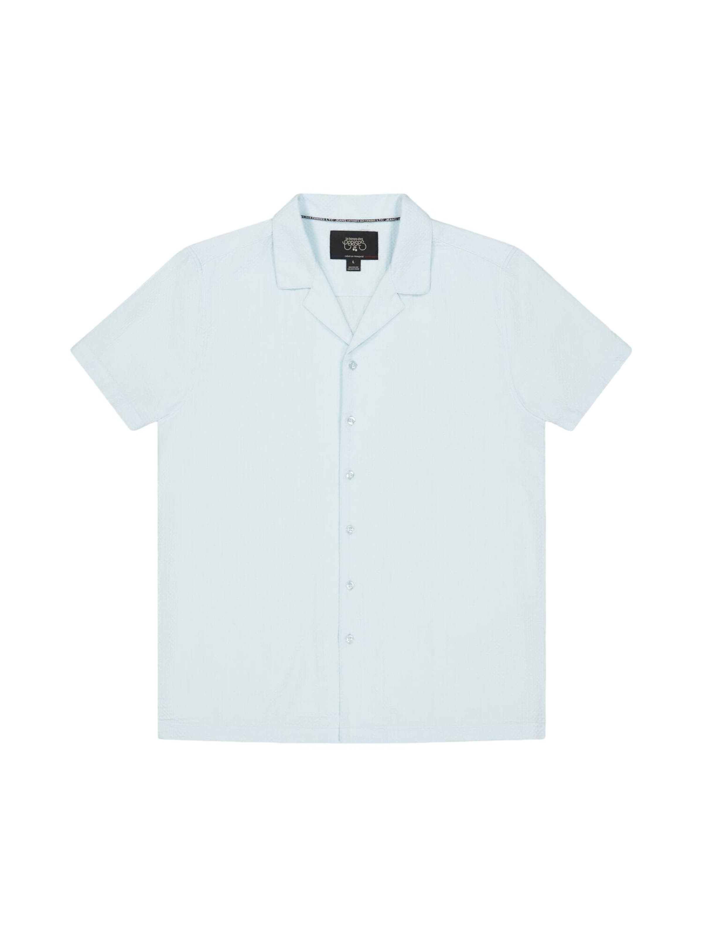 Le Temps Des Cerises Button Up Shirt in S in Blue, Item view