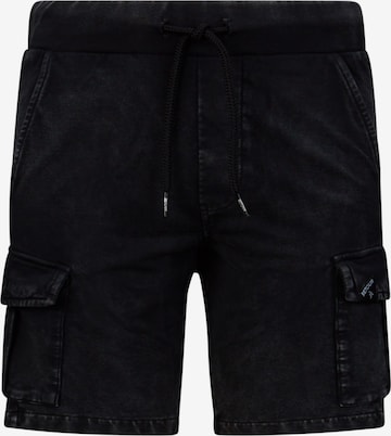 Retour Jeans Regular Shorts  'Bruce' in Schwarz: predná strana