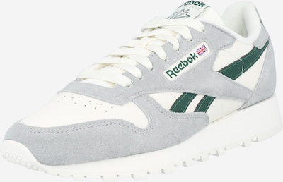 Sneaker bassa 'CLASSIC' Reebok di colore grigio chiaro / verde scuro / bianco, Visualizzazione prodotti