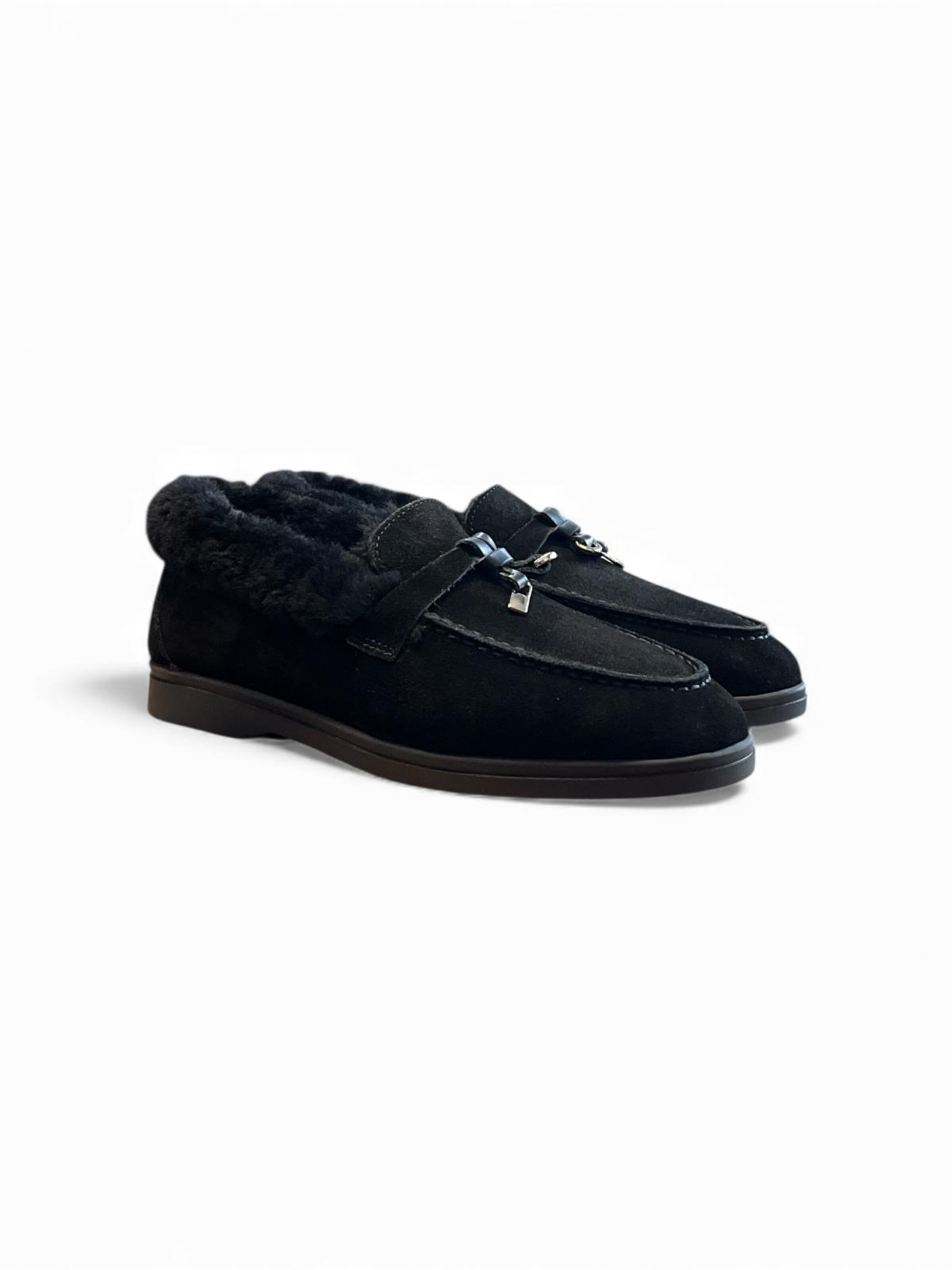 Begoria Slippers 'Suede' in Black