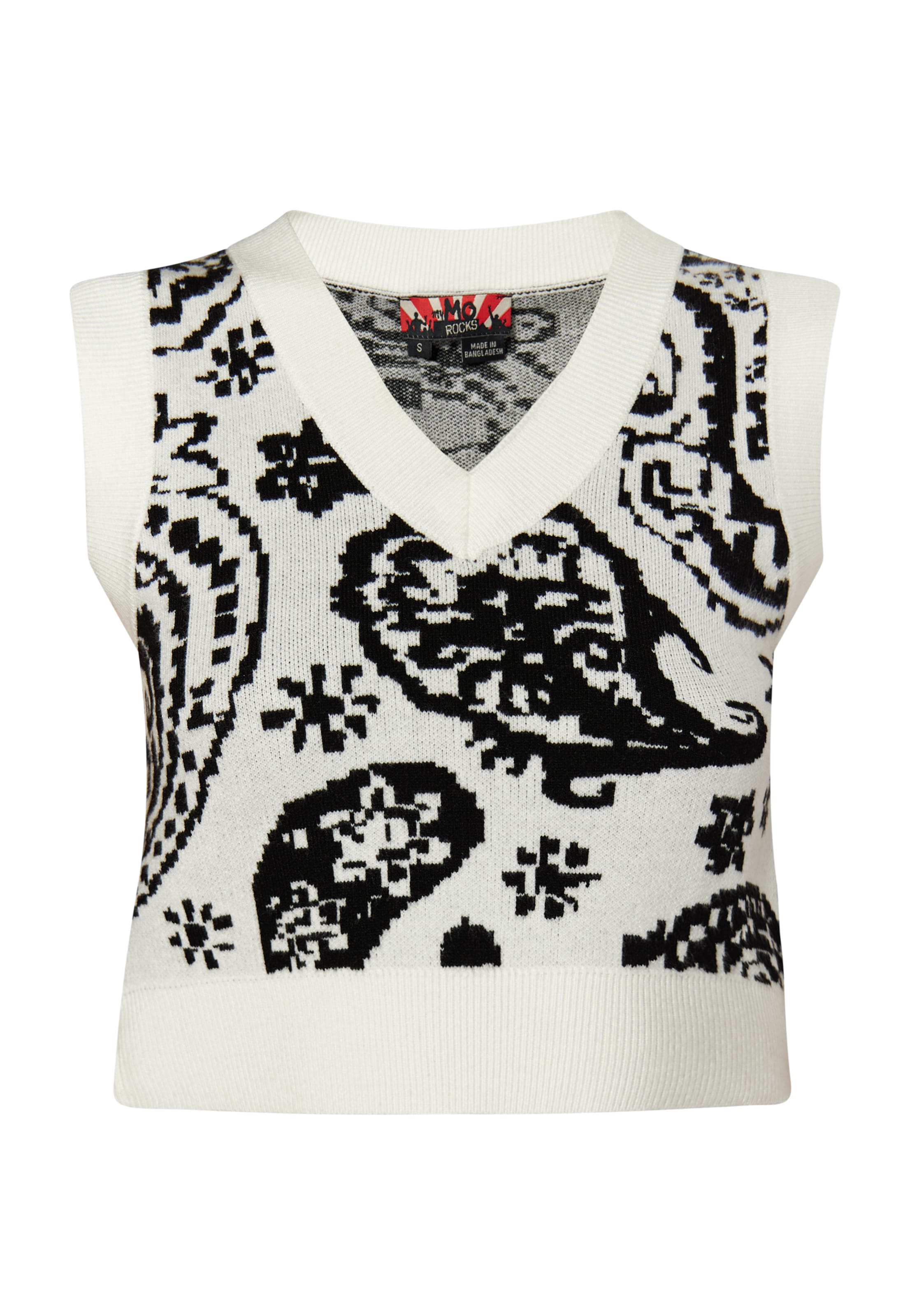 myMo ROCKS - Pullover 'Ucy' em branco: frente