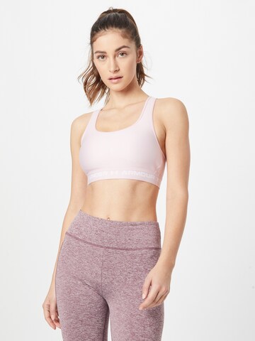 UNDER ARMOUR Bustier Sportmelltartók - rózsaszín: elől