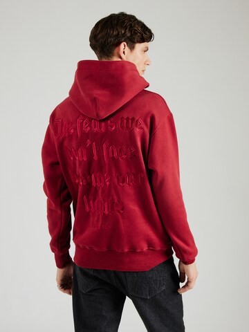 Sweat-shirt 'FEAR' Sixth June en rouge : devant