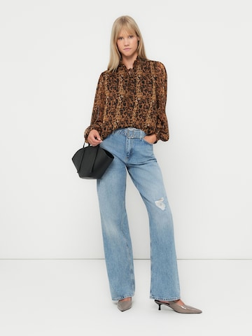 VILA Blouse 'VIFALIA' in Brown