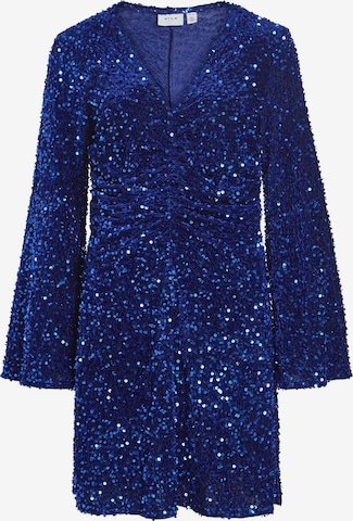 Robe de cocktail VILA en bleu : devant