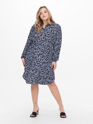 ONLY Carmakoma Shirt Dress 'Lux Joy' in Blue