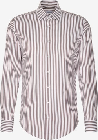 Chemise business 'SMART CLASSICS' SEIDENSTICKER en marron : devant
