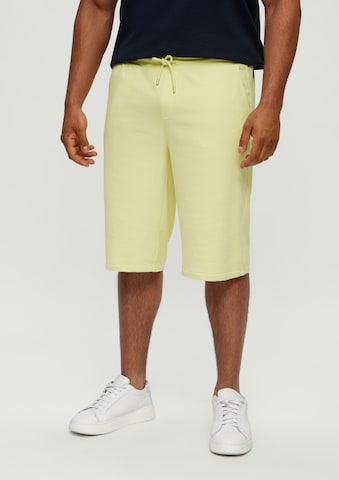 s.Oliver Men Big Sizes Regular Shorts 'Detroit' in Gelb: Vorderseite