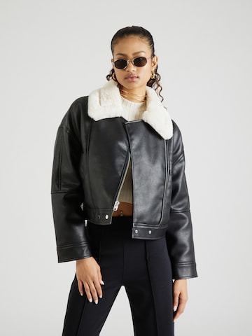 Abercrombie & Fitch Between-Season Jacket in Black: front