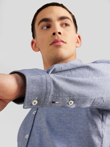 BOSS Regular fit Button Up Shirt 'LIAM' in Blue