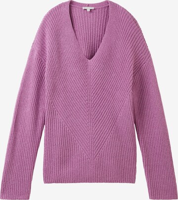 TOM TAILOR Sweater in Purple: front