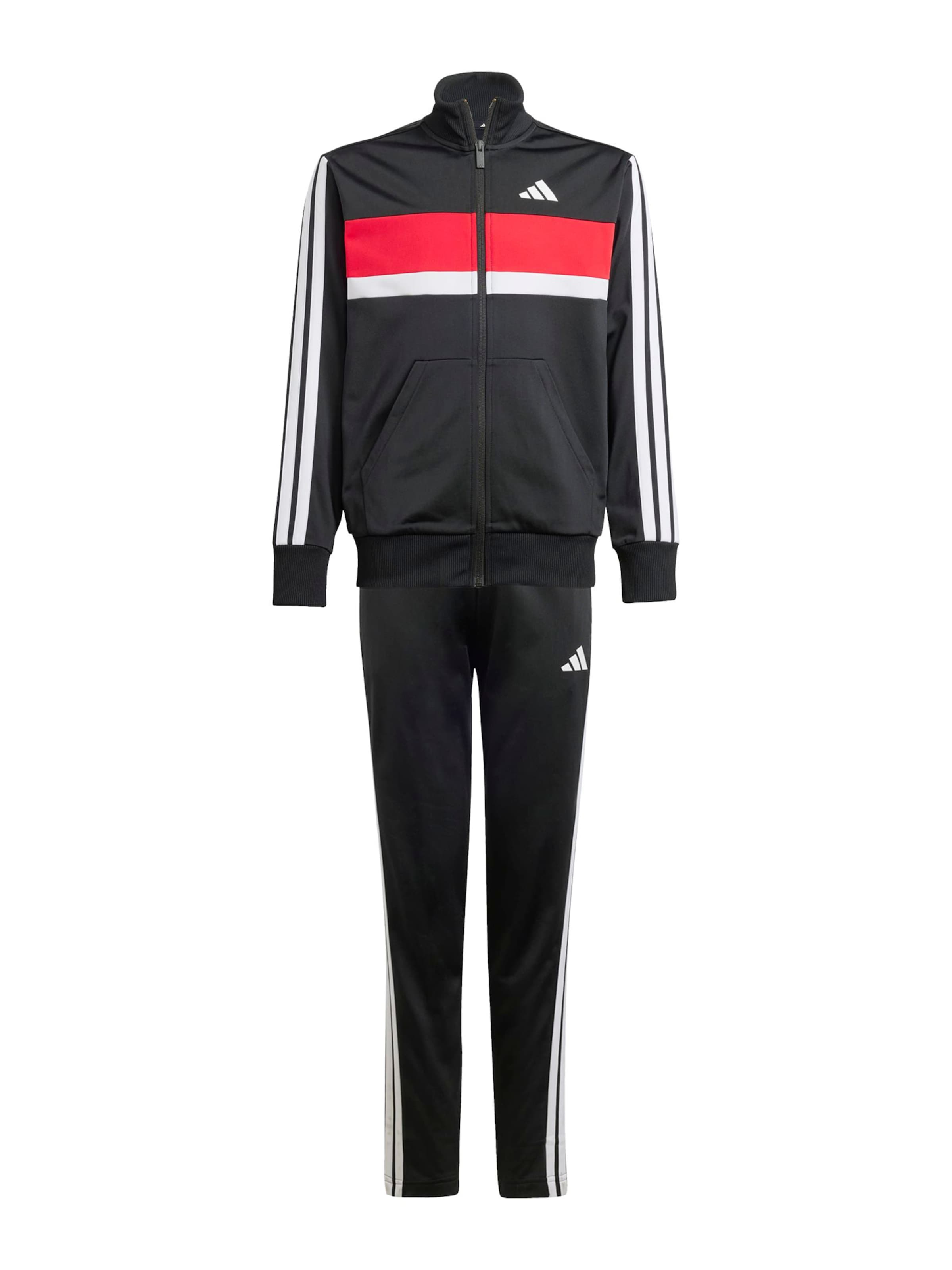 ADIDAS SPORTSWEAR Treeningdress 'Seasonal Essentials Tiberio', värv must: eest vaates