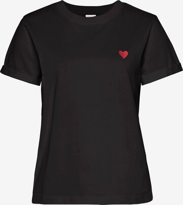 T-shirt LASCANA en noir : devant