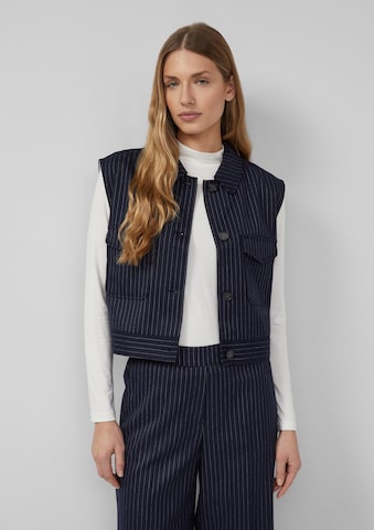 s.Oliver Bodywarmer in Blauw: voorkant