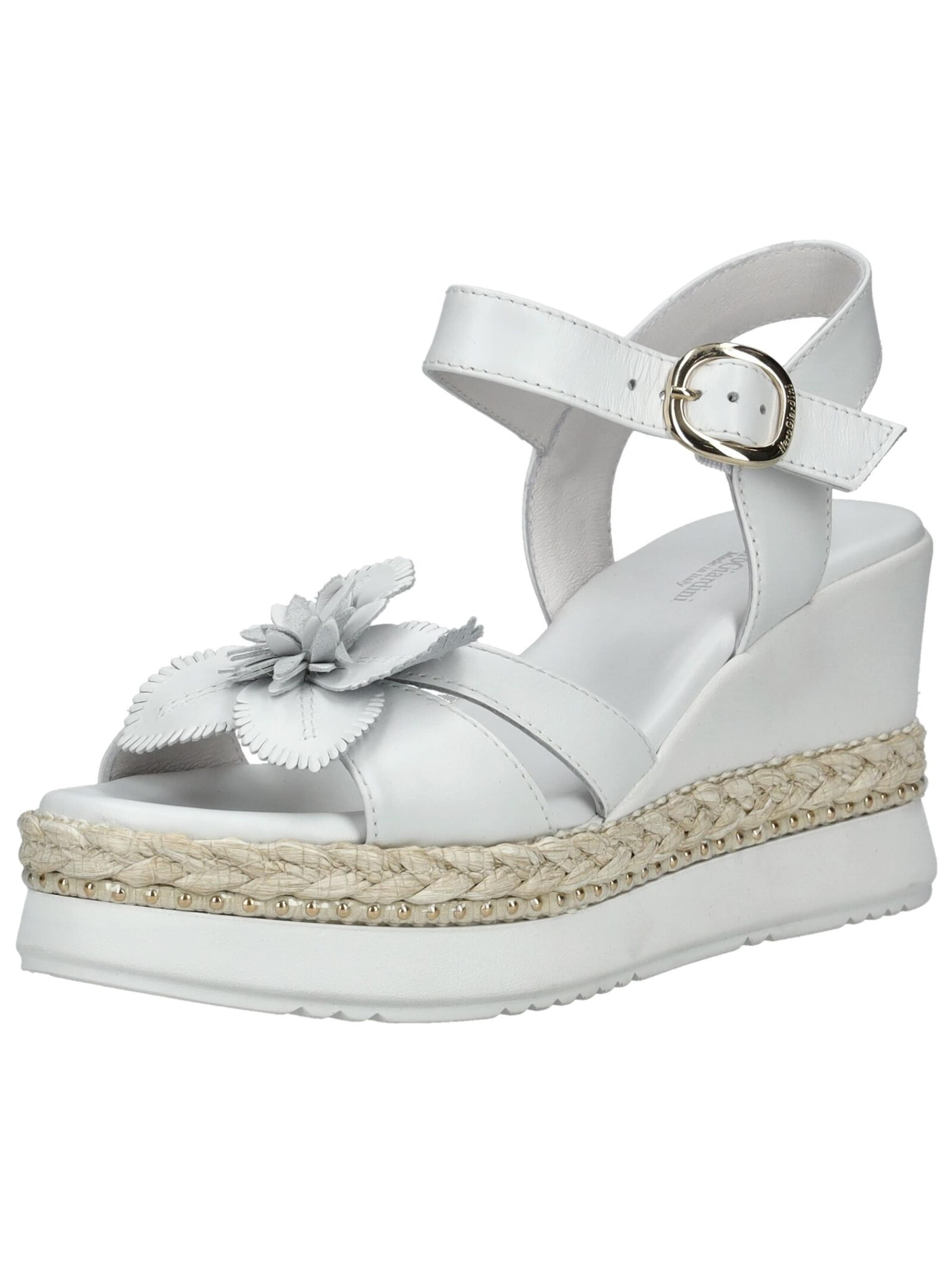 Sandalo di Nero Giardini in bianco: frontale