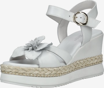 Sandalo di Nero Giardini in bianco: frontale