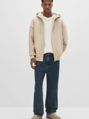 Veste de survêtement Pull&Bear en beige : devant
