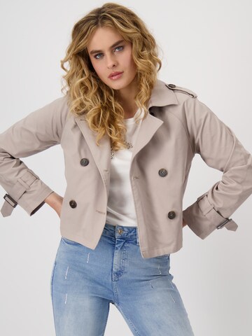 Giacca di mezza stagione di monari in beige: frontale