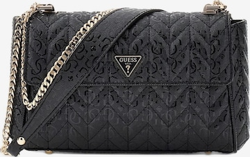 Borsa a spalla di GUESS in nero: frontale