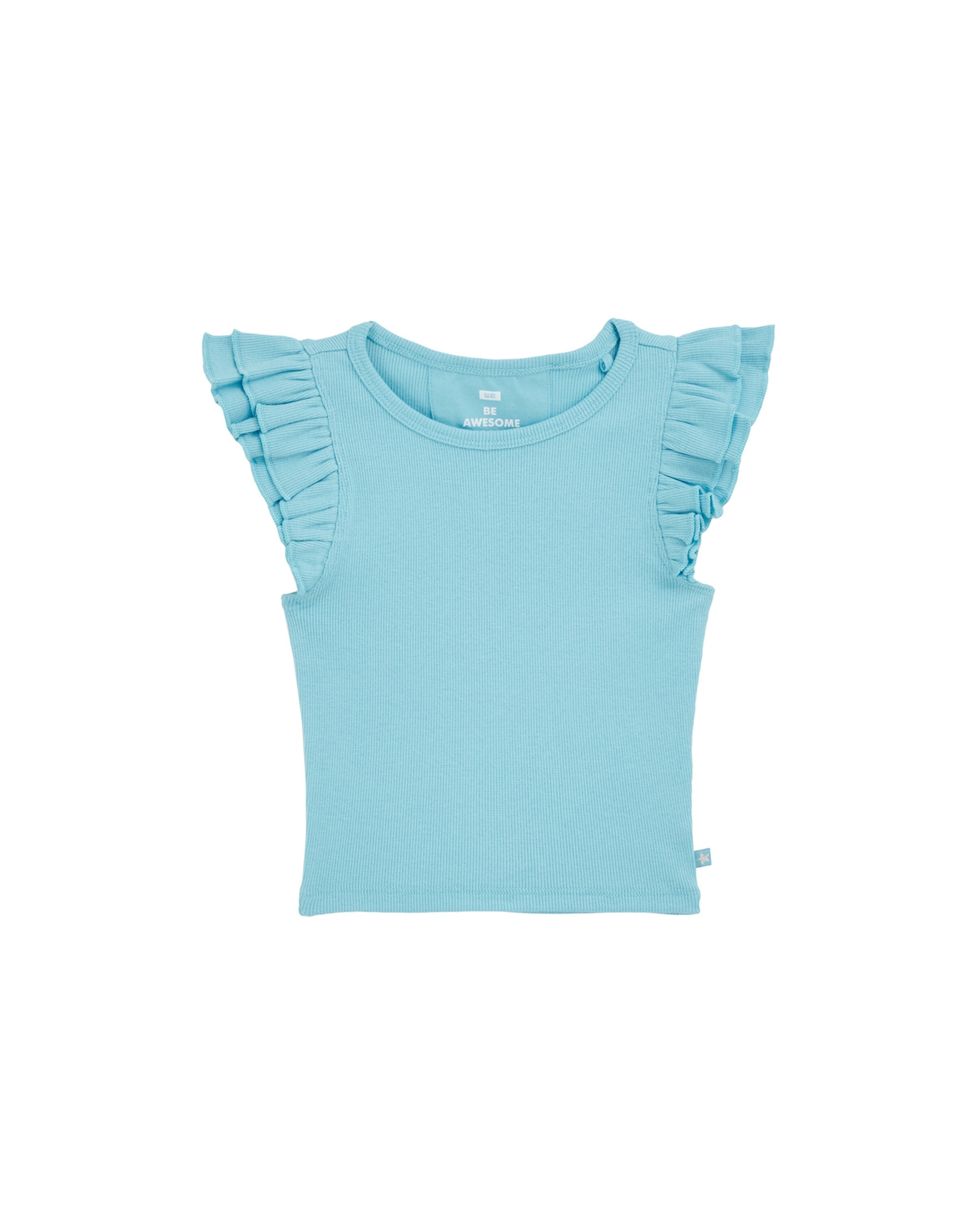 T-Shirt WE Fashion en bleu : devant
