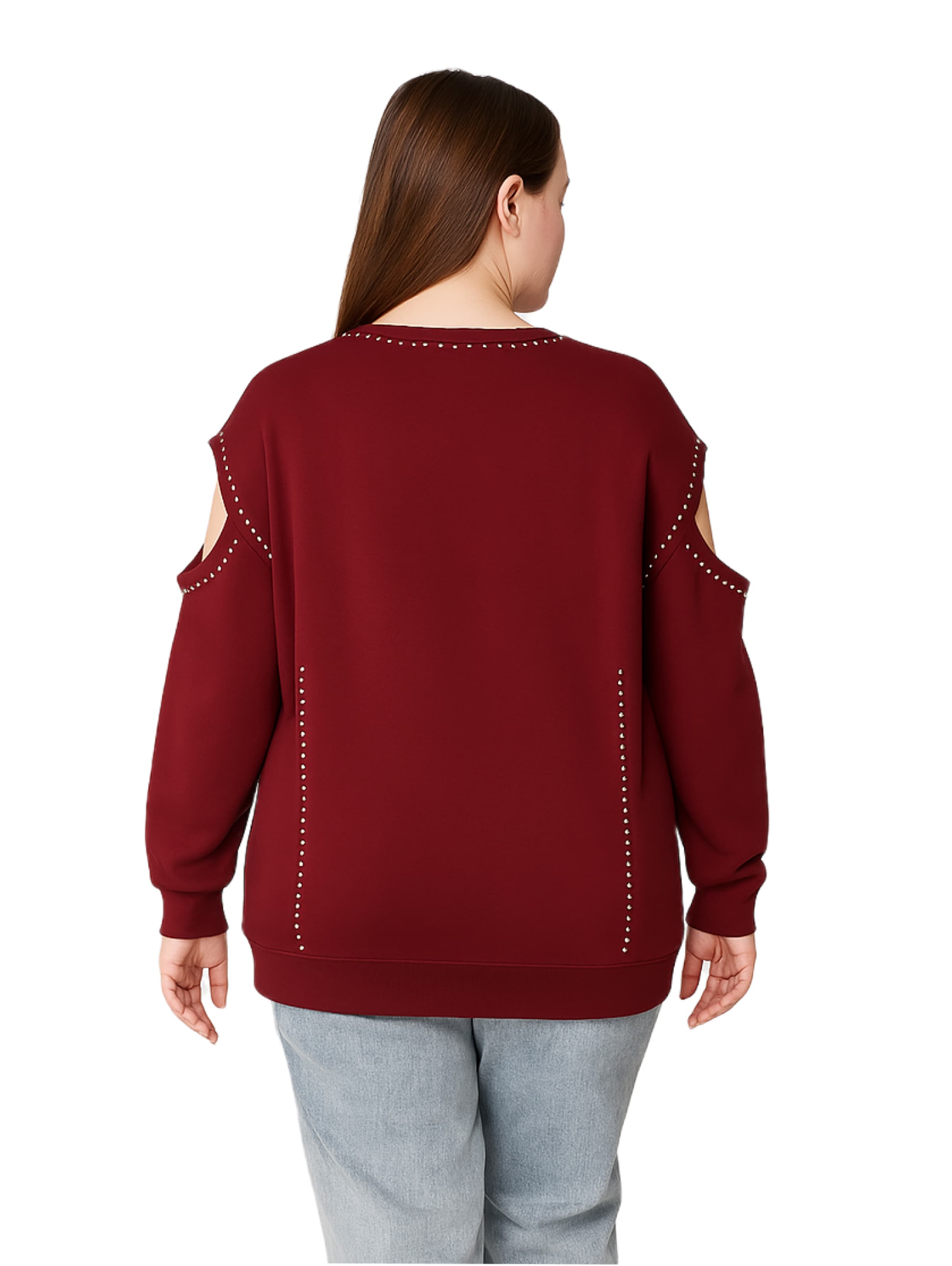 Shape Of You Sweatshirt in Rot
