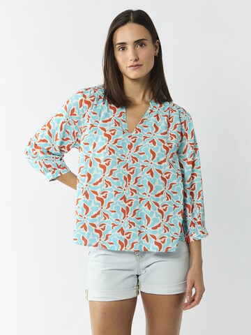 CODELLO Blouse in Blauw: voorkant