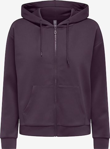 Veste de survêtement ONLY PLAY en violet : devant
