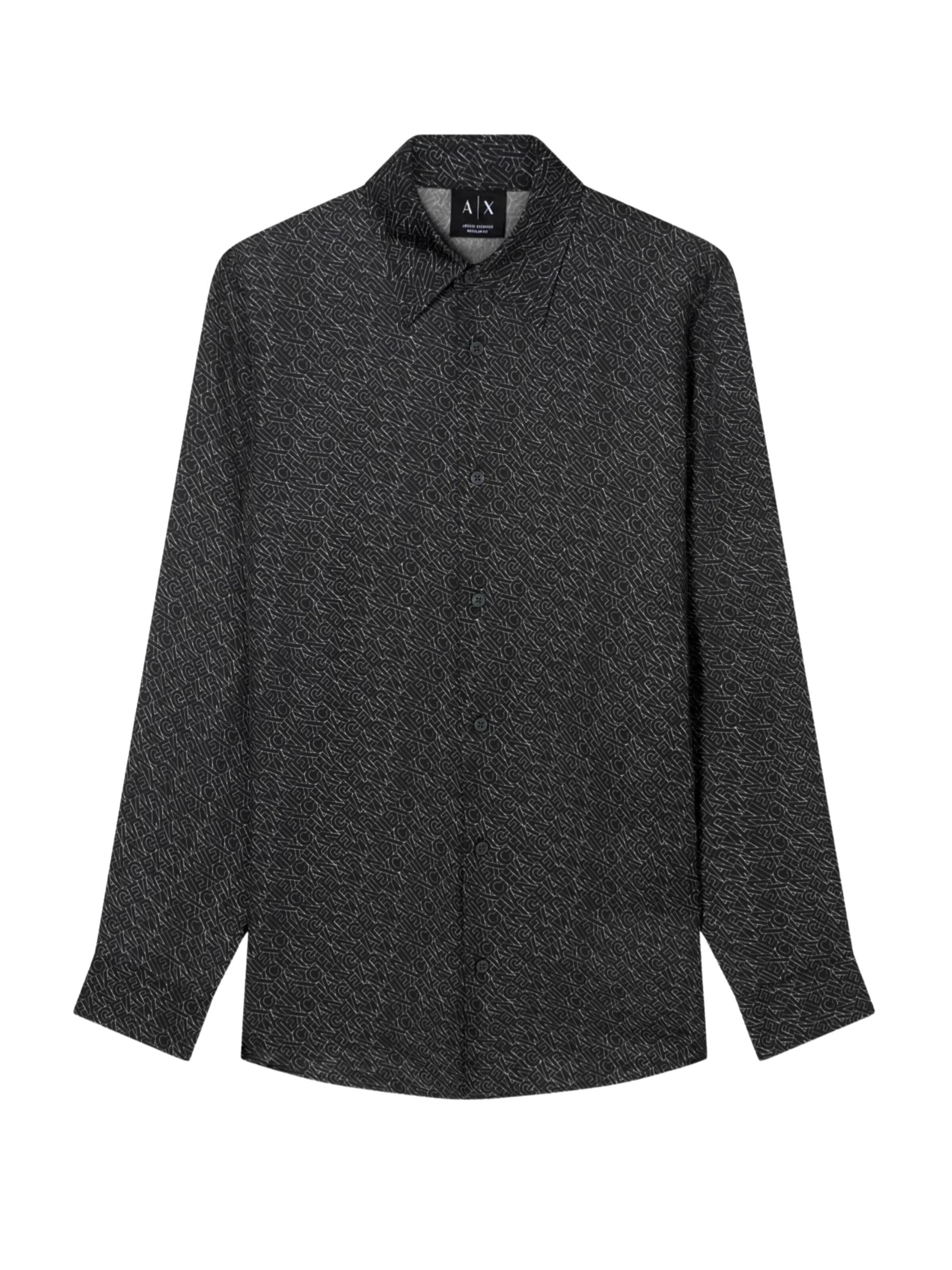 ARMANI EXCHANGE - Ajuste regular Camisa 'XM002280' en negro: frente