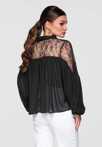 Ombre Blouse 'OW-TS-E0026' in Black
