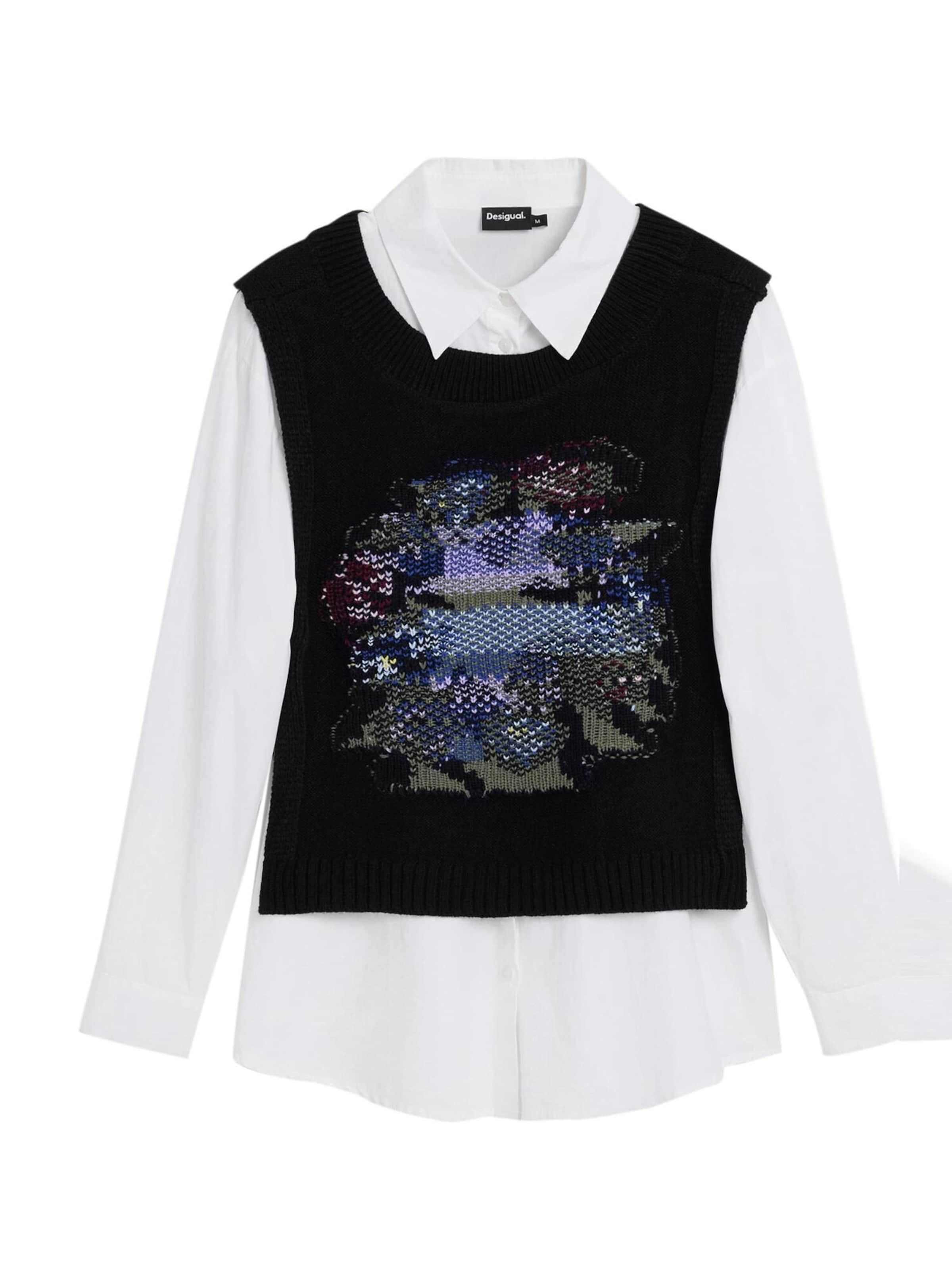 Bluză de la Desigual pe negru: față