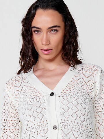 KOROSHI Knit cardigan in White