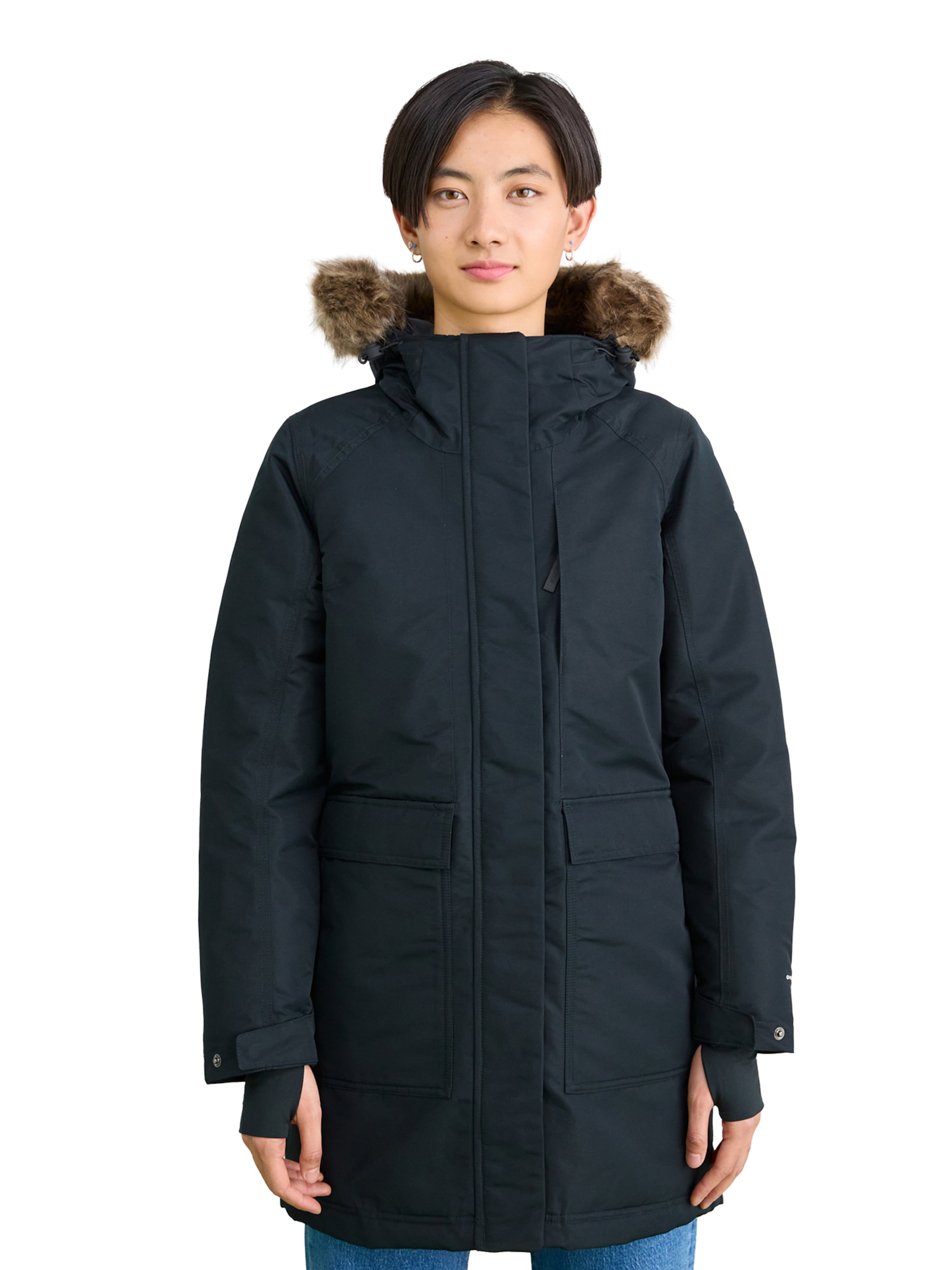 COLUMBIA Външно палто 'Little Si II' в черно: отпред