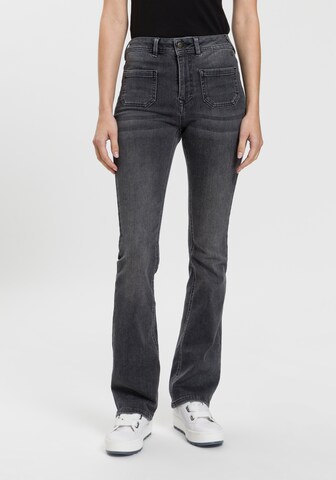 FREEMAN T. PORTER Boot cut Jeans in Grey: front