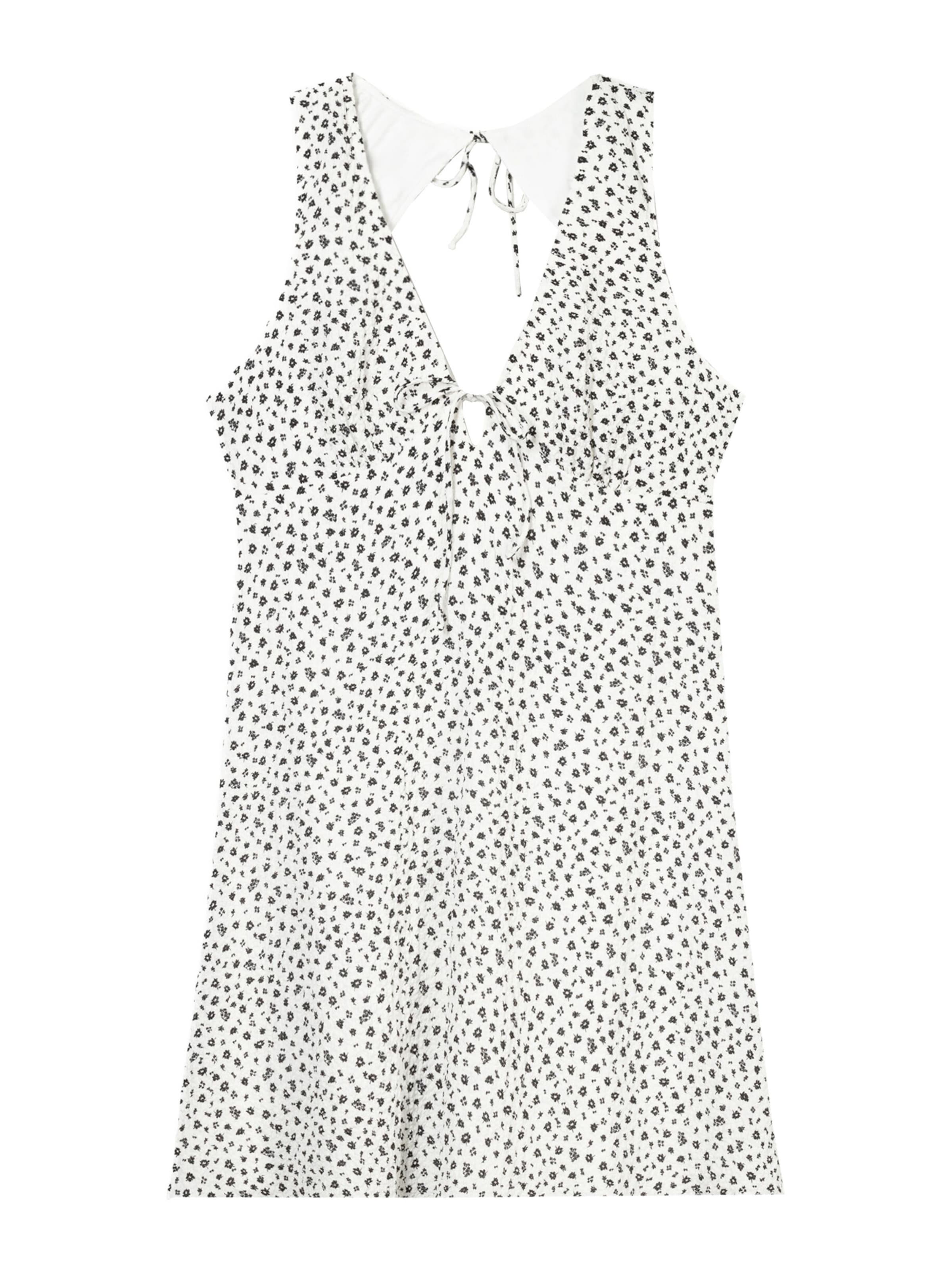 Bershka Obleka | bela barva: sprednja stran