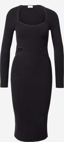 Abercrombie & Fitch Knitted dress in Black: front