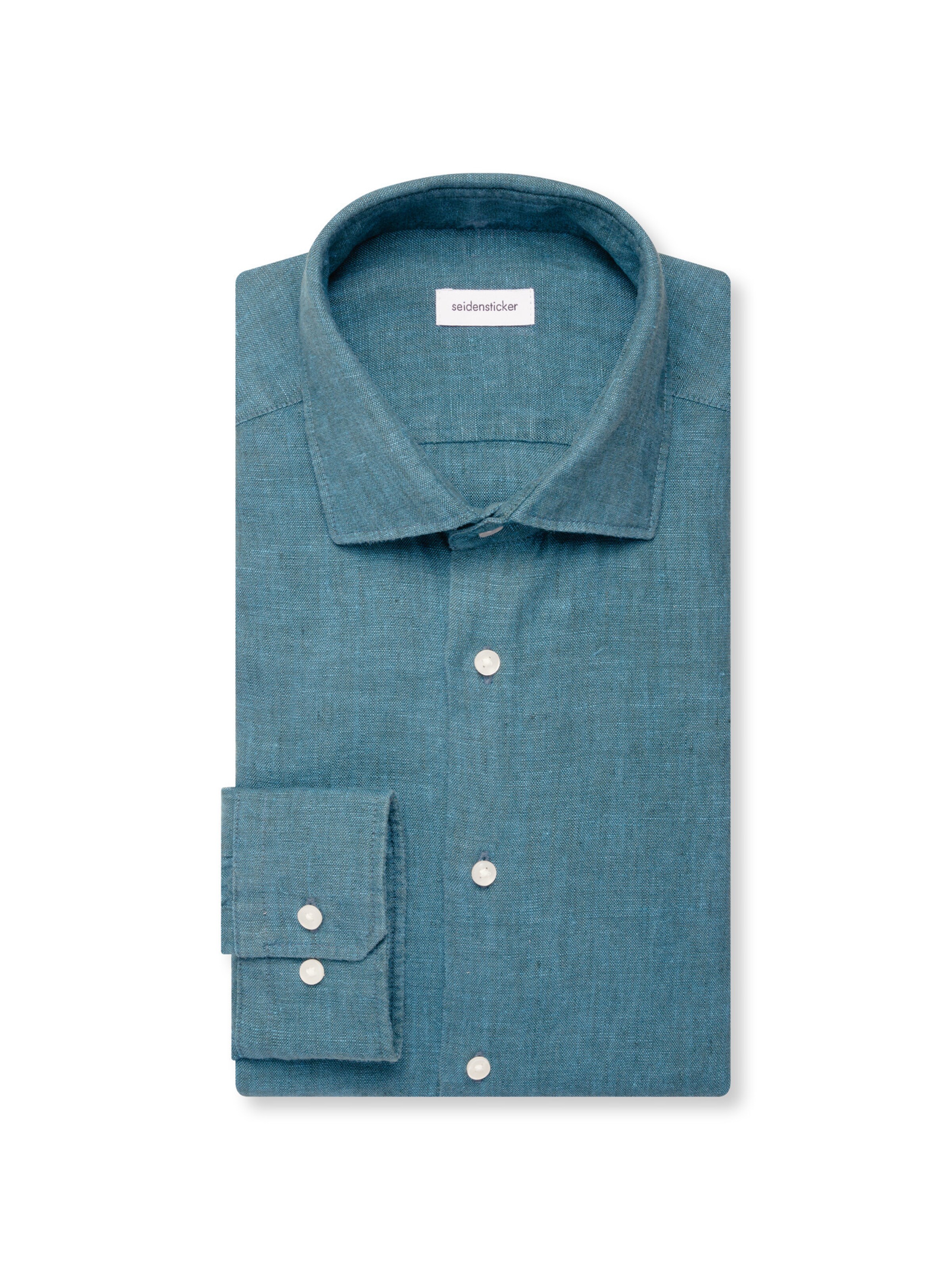Coupe regular Chemise business 'Smart Linen' SEIDENSTICKER en bleu