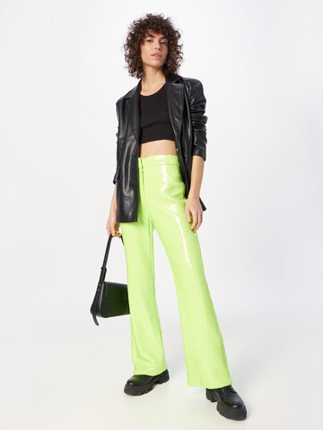 évasé Pantalon River Island en vert