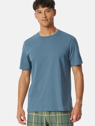 T-Shirt ' Mix + Relax ' SCHIESSER en bleu : devant