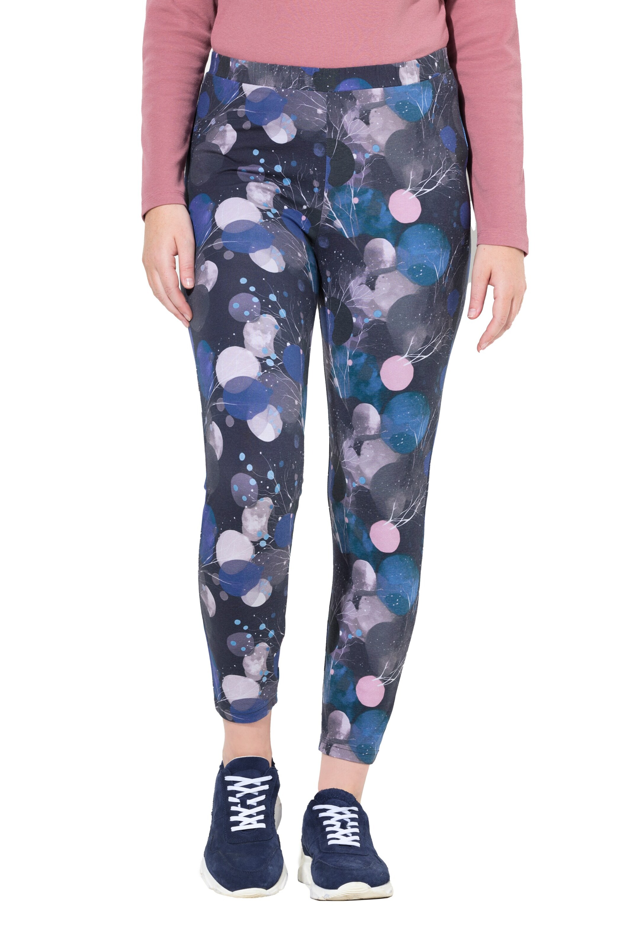 Ulla Popken Regular Broek in Blauw: voorkant